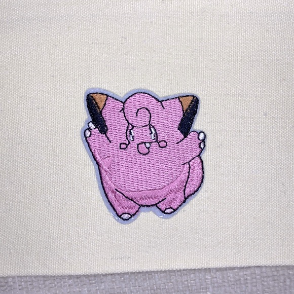 Pokémon inspired Clefairy pencil pouch or makeup bag New - Picture 2 of 4